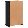 vidaXL Sideboard Black Engineered Wood Medium Sideboard Rectangular