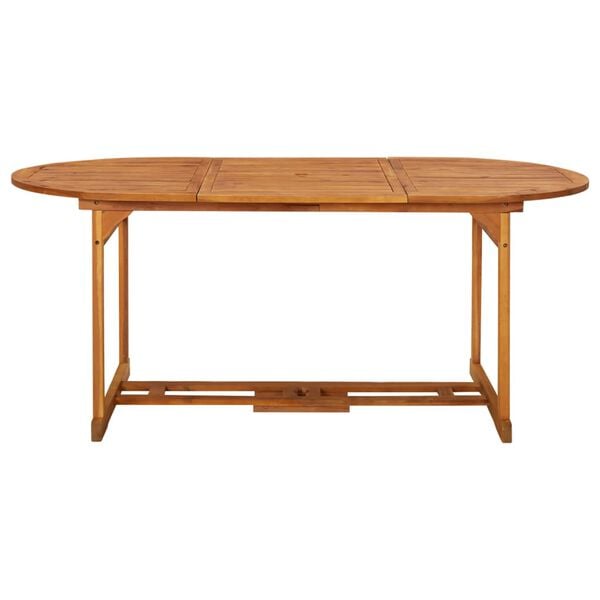 vidaXL Dining Table Various wood shades Solid Acacia Wood