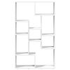 vidaXL Bookcase White Engineered wood 28.3 x 7.9 x 47.2 in Bookcase
