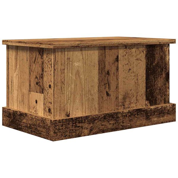 vidaXL Storage Box Old Wood Engineered Wood Medium Storage Box