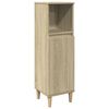 vidaXL Bathroom Furniture Set Sonoma Oak Engineered wood Compact