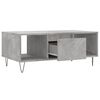 vidaXL Coffee Table Concrete Grey Engineered Wood, Metal Mid-sized