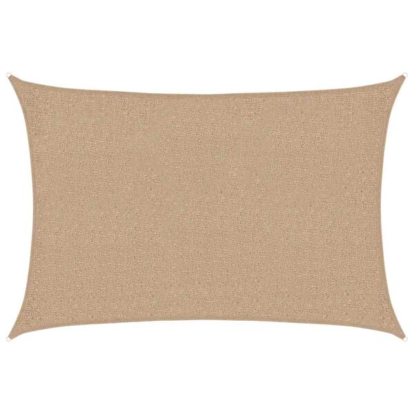 vidaXL Sunshade Sail 1.75 oz/ft&sup2; Taupe 6.6x9.8' HDPE