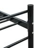 vidaXL Bed Frame Black Metal Twin Durable Bed Frame Rectangular