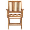 vidaXL Garden Chair Set of 2 Teak Fine sanded teak hardwood Standard