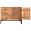 vidaXL Sideboard Acacia Wood Tone Solid Acacia wood, Powder-coated iron