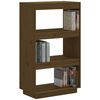 vidaXL Book Cabinet Honey brown Solid pinewood Medium Book Cabinet