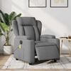 vidaXL Electric Massage Recliner Chair Dark gray Polyester Medium