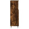 vidaXL Bathroom Cabinet Smoked Oak Engineered wood Tall, Narrow