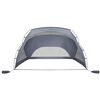 vidaXL Beach Tent Gray 107.9"x70.1"x66.9"/58.3" 185T Polyester