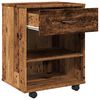 vidaXL Rolling Cabinet Old wood Engineered wood 18.1 x 14.2 x 23.2 in