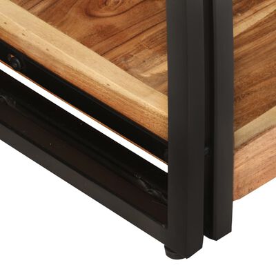 vidaXL TV Cabinet 59.1"x11.8"x15.7" Solid Acacia Wood