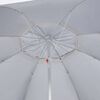 vidaXL Beach Parasol with Side Walls Sand 84.6 "