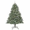 vidaXL Artificial Christmas Tree with 300 LEDs Green 94.49 in