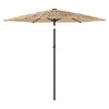 vidaXL Garden Parasol Brown Material: 100% polyester, Powder-Coated Steel