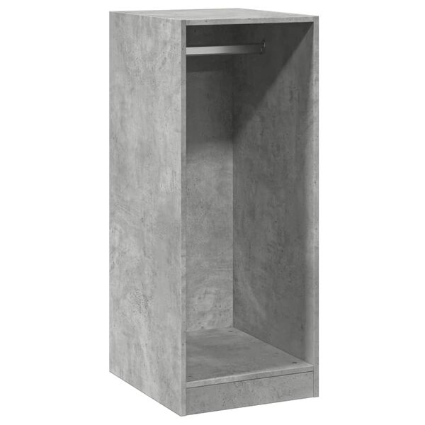 vidaXL Wardrobe Concrete grey Engineered wood Compact Wardrobe
