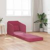 vidaXL Sofa Bed Wine Red 25.59 x 31.50 x 32.68 in Velvet