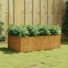 vidaXL Garden Raised Bed Rusty Corten Steel Medium Decorative Inlays