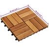 vidaXL Decking Tiles 11.8"x11.8" Acacia Set of 30