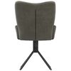 vidaXL Swivel Dining Chair Set of 2 Dark Grey