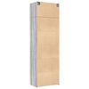 vidaXL Storage Cabinet Grey Sonoma Engineered Wood Tall Storage Cabinet