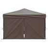 vidaXL Party Tent Taupe 210D oxford fabric with silver coating 10 x 10 ft