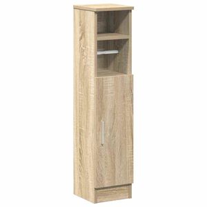 vidaXL Bathroom Cabinet Sonoma oak Engineered wood Slim Reversible