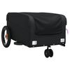vidaXL Bike Trailer Black 66.1 lb Iron