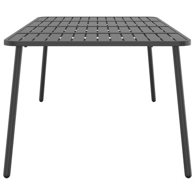 vidaXL Patio Table Anthracite 78.7"x39.4"x28" Steel