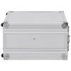 vidaXL Gun Case Aluminum ABS Silver