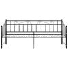 vidaXL Sofa Bed Frame Black Powder-coated metal Twin