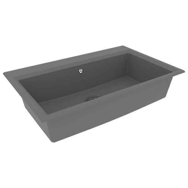 vidaXL Kitchen Sink Gray 79 x 50 x 31 cm Granite