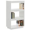 vidaXL Book Cabinet White Solid pine wood 23.6x13.8x40.6 in Book Cabinet