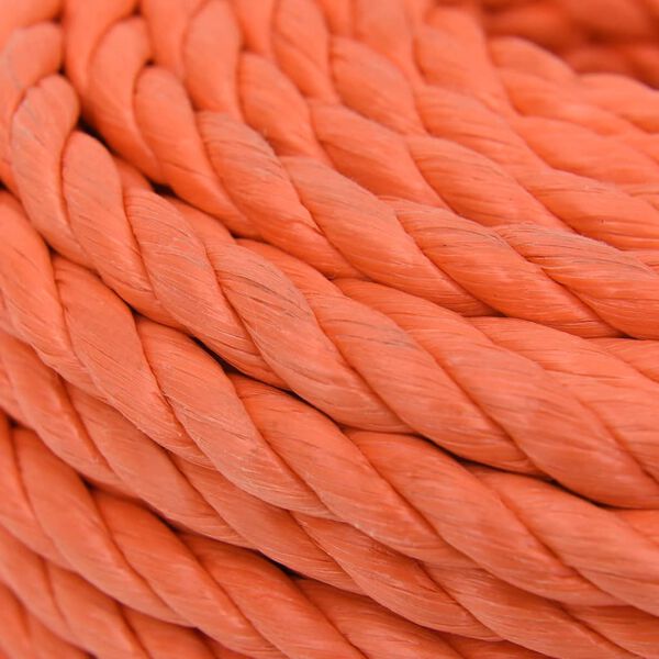 vidaXL Work Rope Orange 0.94 " 328.1 ' Polypropylene
