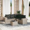 vidaXL Garden Sofa Set Light gray