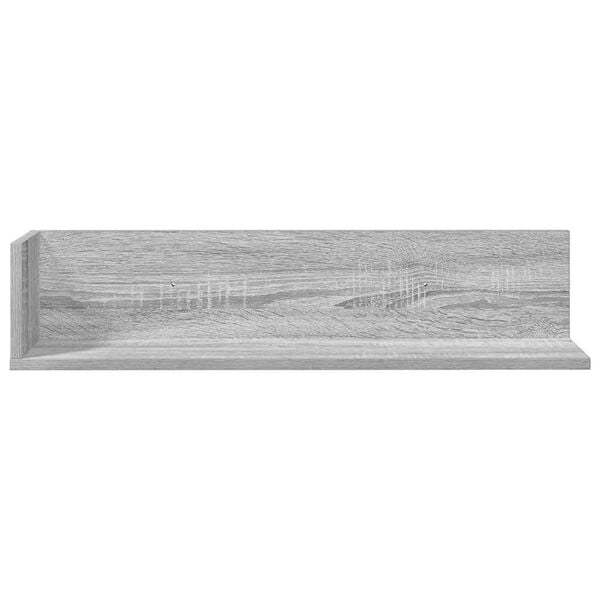 vidaXL Wall Shelf Gray Sonoma Engineered Wood 29.5 in Wall Shelf
