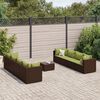 vidaXL Patio Lounge Set Set of 8 Brown