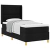 vidaXL Box Spring Bed with Mattress Black 31.50 x 78.74 in Fabric