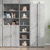 vidaXL Highboard Concrete Gray Engineered wood 72.8 in Tall Highboard