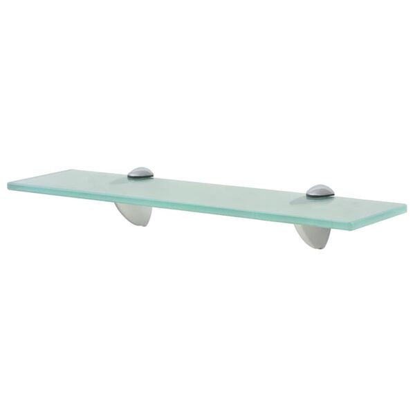 vidaXL Floating Shelf Set of 2 Clear Toughened safety glass, zinc alloy