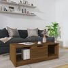 vidaXL Coffee Table Brown Oak Engineered Wood Medium Coffee Table