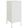 vidaXL Sideboard White Cold-rolled steel Medium Adjustable Feet