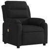 vidaXL Massage Recliner Chair Black Fabric (100% polyester), metal, plywood