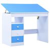 vidaXL Child Desk Blue and white Engineered wood Medium