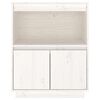 vidaXL Sideboard White Solid Pine Wood Medium Sideboard Rectangular