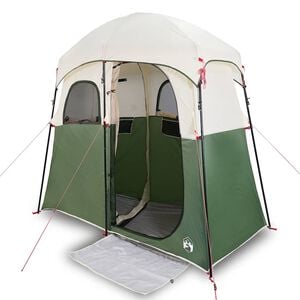 vidaXL Shower Tent 2-Person Green Waterproof