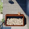 vidaXL Firewood Rack 39.4x15.7x23.6" Weathering Steel