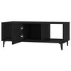 vidaXL Coffee Table Black Engineered Wood Standard Coffee Table