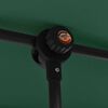 vidaXL Garden Parasol Green Polyester Large Height-Adjustable
