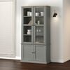 vidaXL Glass Display Cabinet Grey